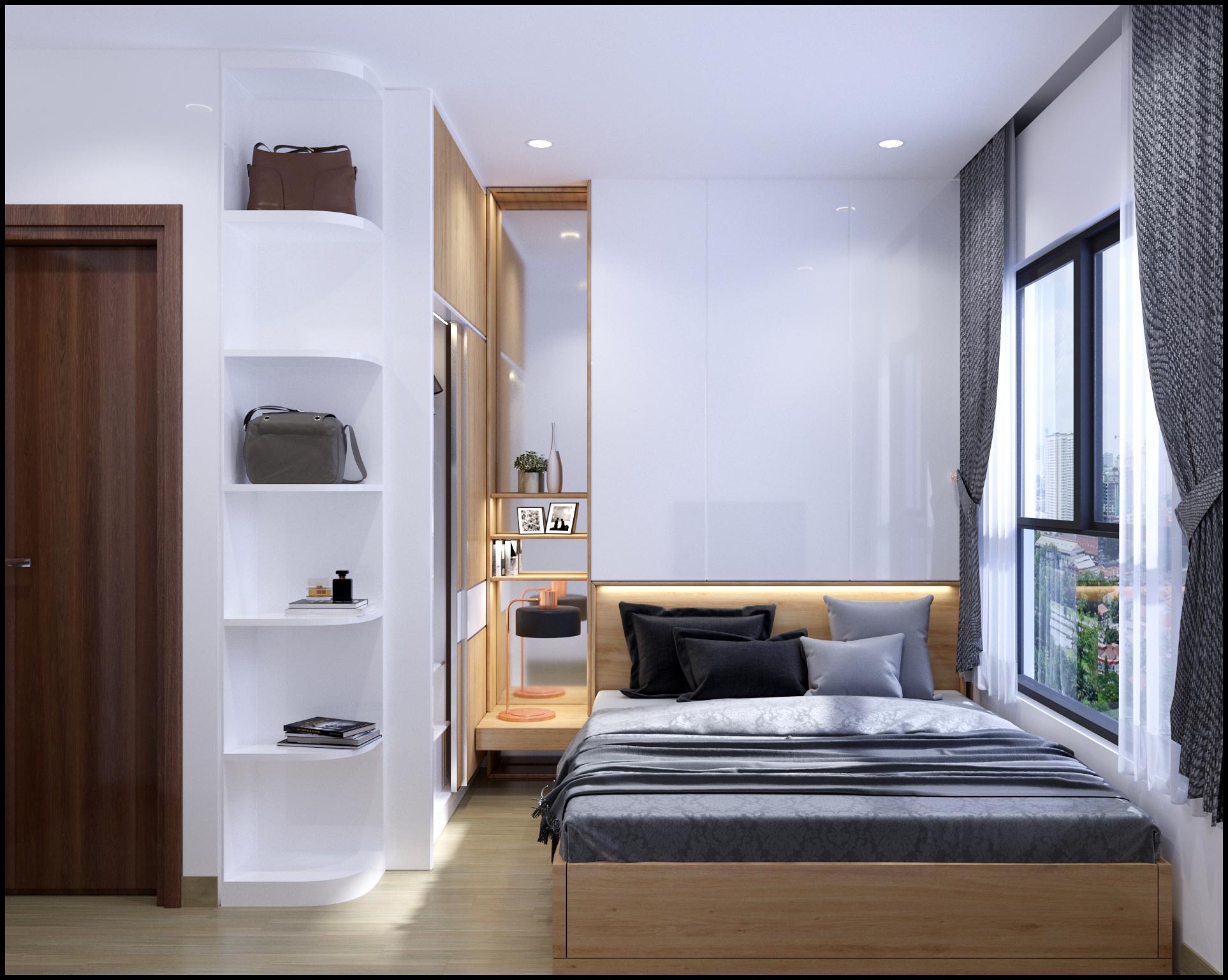 Thiết kế nhà mẫu phòng ngủ căn hộ Bcons Green View